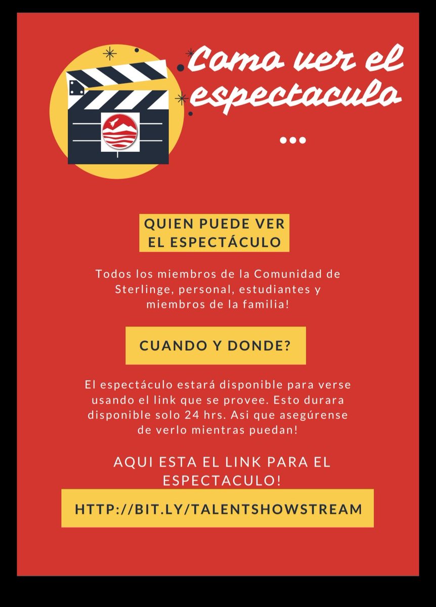 Come one! Come all! To the Virtual Sterling Middle School Talent Show- available for your viewing pleasure for only 24 hours starting tomorrow at 7 p.m. <a href="/SterlingMiddle1/">Sterling MS</a> <a href="/PrincipalMizell/">H. S. Mizell, Ed.D.</a> <a href="/finnegan54321/">Juliet Finnegan</a> <a href="/BarhamElena/">Elena Barham</a> #pioneerpride