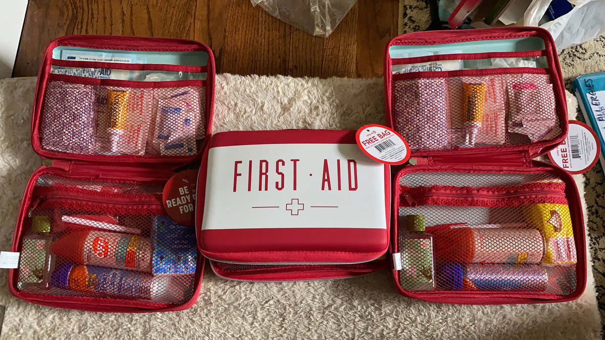 rythebowtieguy's tweet photo. Attention @Target shoppers! If you purchase 3 qualifying items, you get a free first aid bag. If you happen to buy these items for your family, the @AthensOrch will happily take the donation of the bag. We use them for first aid kits for our chaperones on trips and camp. Thanks! https://t.co/YEzJQj2K8A