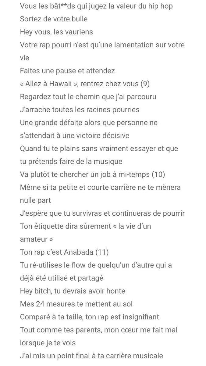 C’est à cette émission que fait référence la rap line ds le Cypher pt2 (Skool Luv Affair) lors du couplet de Suga, en réponse aux propos de B-Free, un des host de la radio[ site d’AF pour la traduction ]Autre ex, les propos de Suprem Boi[ 4Things Show sur Mnet en 2014 ]