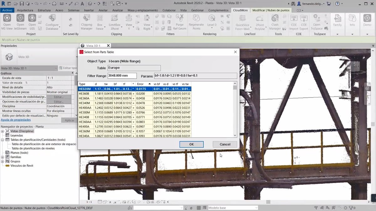 LpaBIM's tweet photo. Nos hemos quedado con la boca abierta con la aplicación #CloudWorx de @LeicaGeosystems para el modelado dinámico de cerramientos, elementos estructurales e incluso tuberías.
Estupenda presentación de Fernando Delgado de @HexagonGeo.
#BIM #masBIM #YoTambienSoyAlumno https://t.co/Kdj4e4DyMR