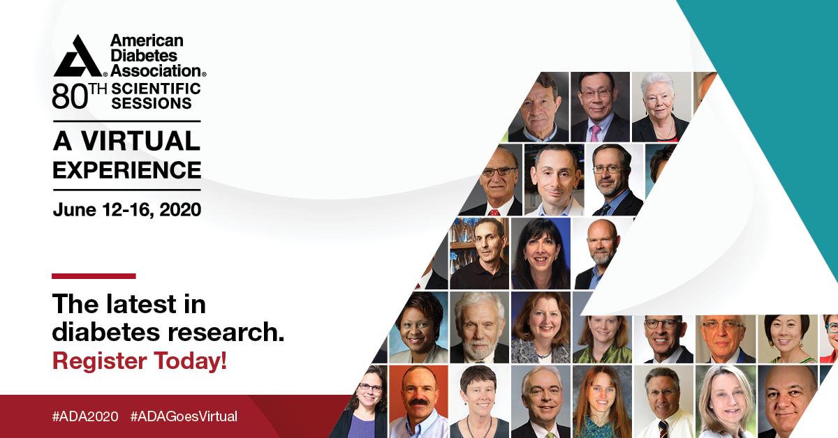 Just 2 weeks away until our Virtual Scientific Sessions &amp; we can't wait to "see" you there! Key programs include using diabetes app technology, obesity management &amp; CVD prevention. Read more about our program &amp; register now: bit.ly/2X9bfel #ADA2020 #ADAGoesVirtual