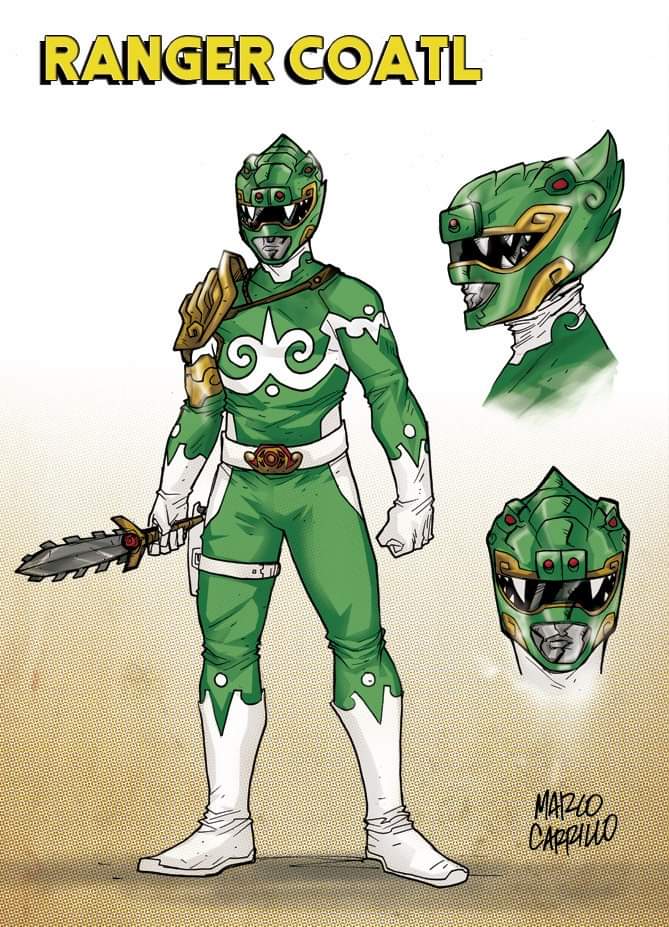 mdavidct's tweet photo. #HasbroMakeItReal my design of a Mexica Power Ranger #Rangercoatl he can control wind and have Super strength. Its dager is very powerful can hit you even if is not close, with a powerful hit #marcocarrilloart #rangerquality #mightymorphinpowerrangers @Hasbro https://t.co/4q2TM9By9U