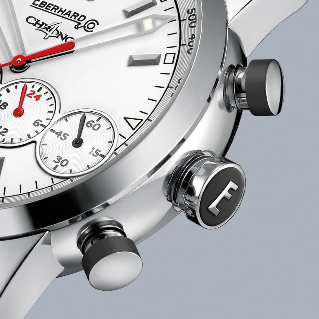 eberhard1887's tweet photo. Chrono 4, thanks to a patented device and its registered design, is the first and only chronograph in the history of watchmaking with 4 counters in line. #eberhard #swiss #watches since 1887 #chrono4 #chronograph #patented #registereddesign #swissmade #menstyle https://t.co/QD32wsfSIW