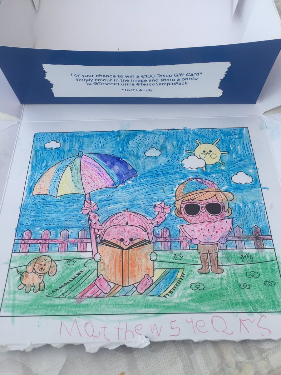 ap_roche's tweet photo. @TescoIrl Thank you so much to the lovely delivery man for our online shop from a cocooning family and for the #TescoSamplePack that kept a v excited 5 yr old entertained all evening!! https://t.co/KZN9GtfWa4