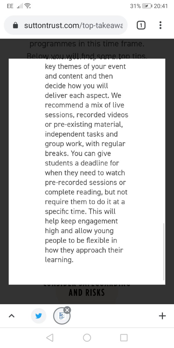 Antje_Kell's tweet photo. School leaders rely on research to support them to make informed choices for their pupils. This is a very encouraging read based on the approach @HullCollegiate Prep has taken during this period of remote learning. #HCSfamily @suttontrust @EducEndowFoundn https://t.co/OQbnoYSxnG