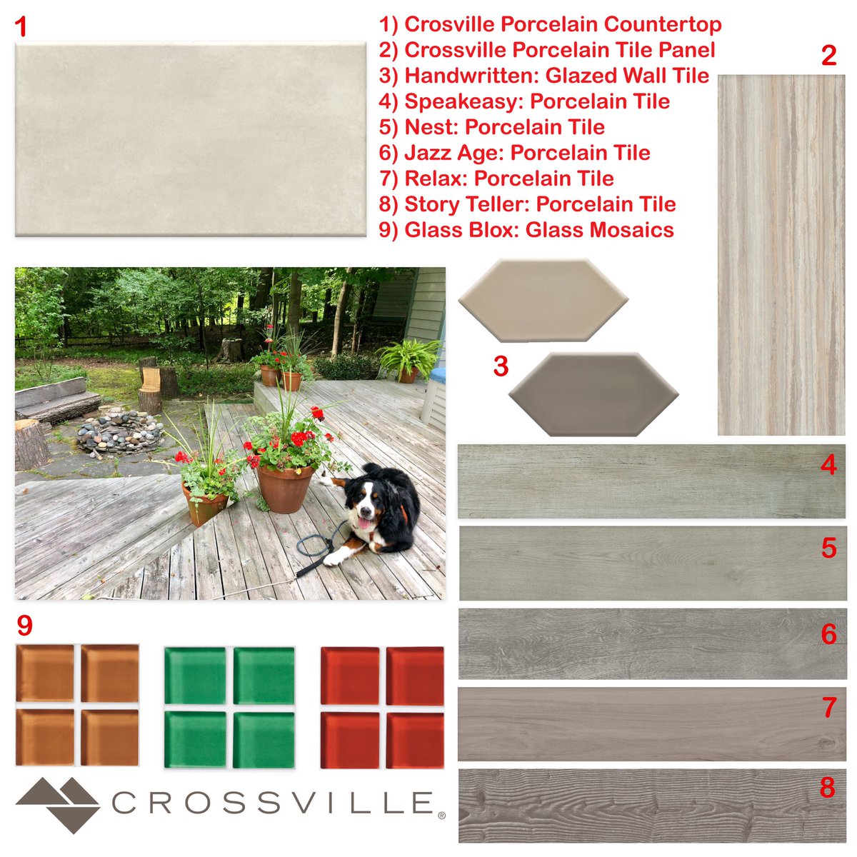 At <a href="/crossvilleinc/">Crossville, Inc</a>, we have (5) different series of beautiful, wood grain visual, porcelain tiles. All slightly different in style and colors to capture any visual aesthetic.  These hues reminded me of Summer weekends in Michigan.  Can't wait to be able to go again soon!
