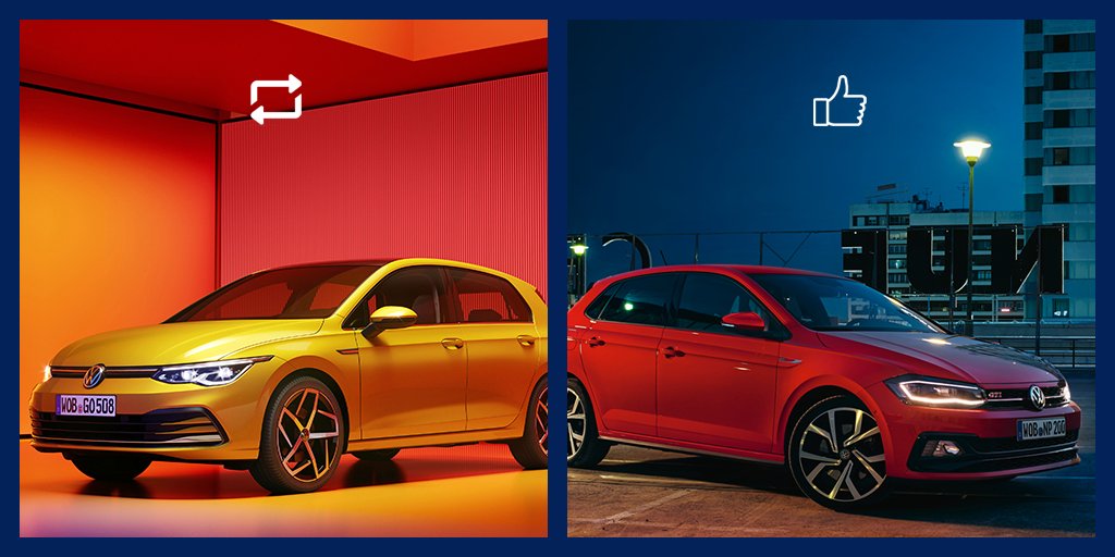 VW_es's tweet photo. ¡Lucha de titanes! ¿Eres del Team #VWGolf...o del Team #VWPolo😏? #Volkswagen https://t.co/0nxqgKqHqD