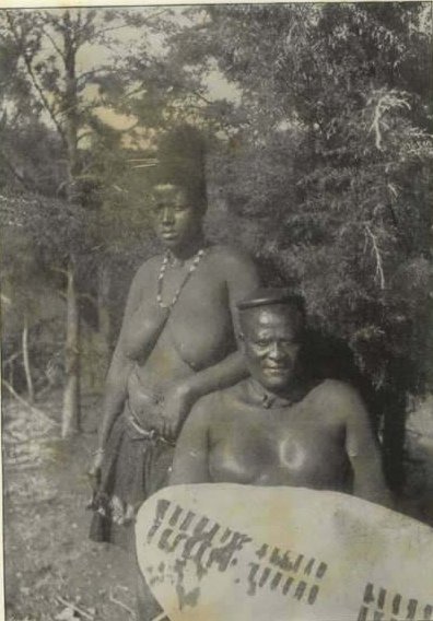 4. King Lobengula with one of his queens.
