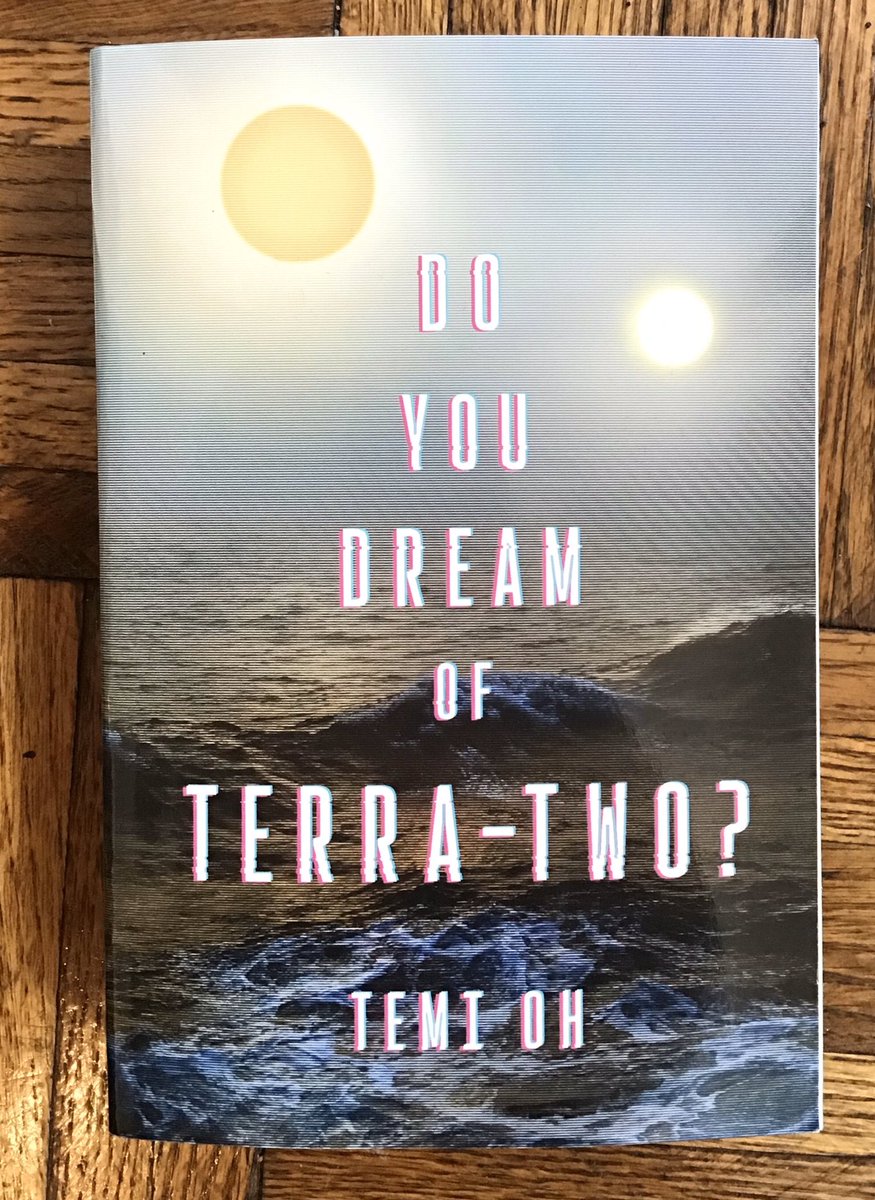 7) Do You Dream of Terra-Two?, Temi Oh. Simon&Schuster. Jacket photo by Tino Soriano, design by Krista Vossen. ISBN 978-1-5344-3740-1. Scifi. This was another case of “a book I saw while I was shelving and was immediately drawn to.” The cover has a subtle CRT-like effect!