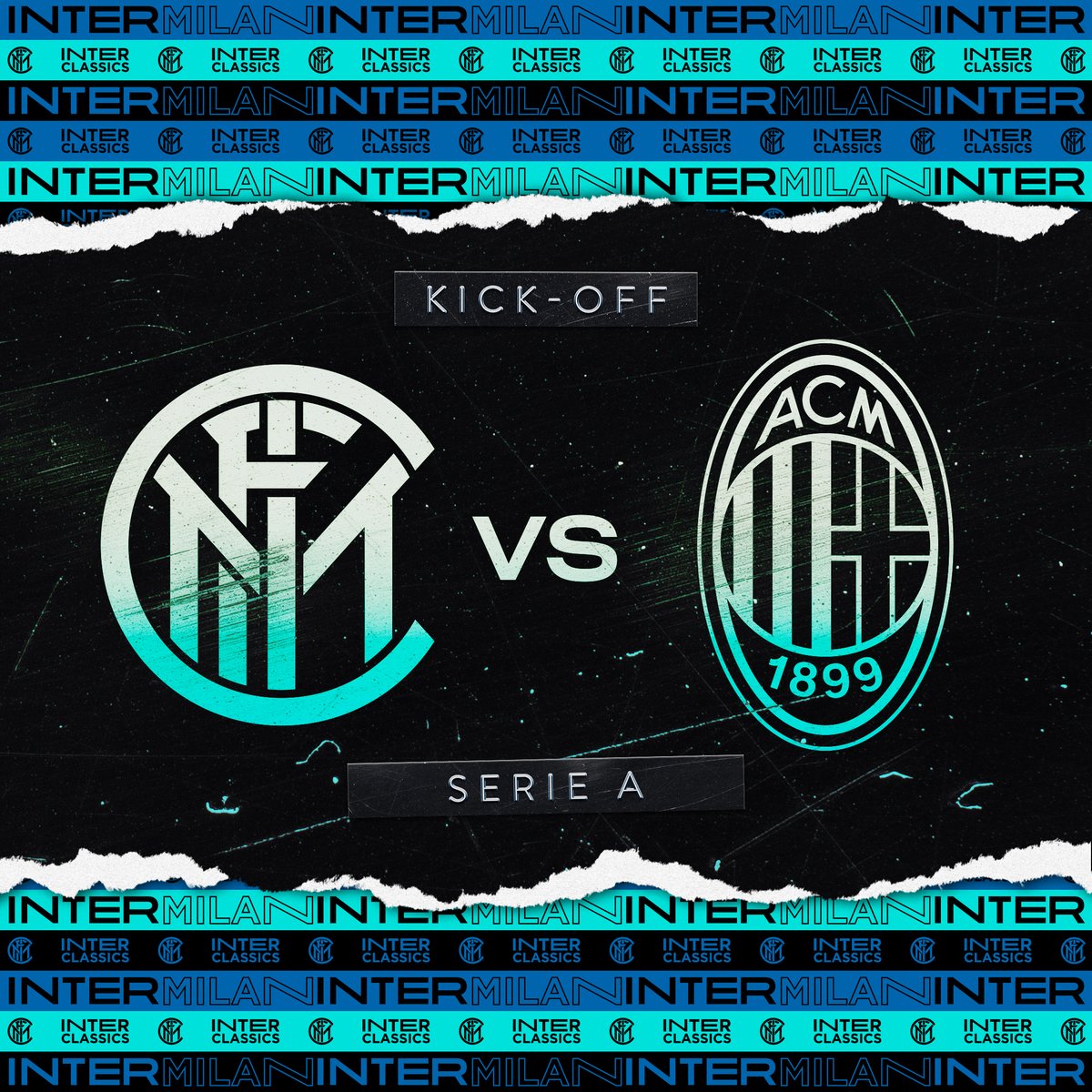 ▶️ | PARTITI! Calcio d'inizio di #InterMilan, il primo pallone è giocato da noi! 💪 #FORZAINTER, prendiamoci questo #DerbyMilano!!! ⚫️🔵⚫️🔵 Live streaming del match 👉 bit.ly/2TGxF4s 🛋️ 📺 #InterClassics