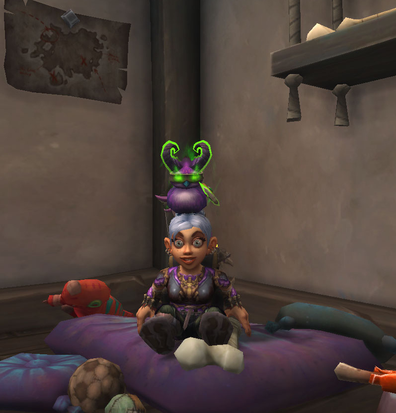 Synyster_Aya's tweet photo. I got a tiny DH Pepe with me <3 #warcraft https://t.co/IgQMci3qSf