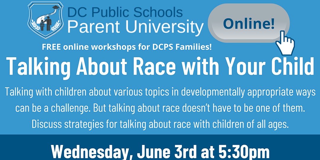 tearsacoates's tweet photo. @dcpublicschools Equity Strategy and Programming Team is sharing strategies for talking about race with children of all ages. 

June 3 at 5:30pm

https://t.co/DGfDxBDRmE https://t.co/opoIDxIg0Q