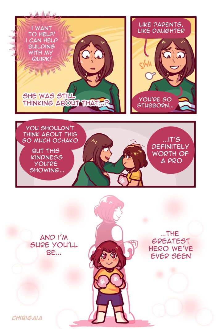 My piece(s) for <a href="/antigravityzine/">Antigravity Zine</a> ! Little Uraraka and her pursuit of the hero career