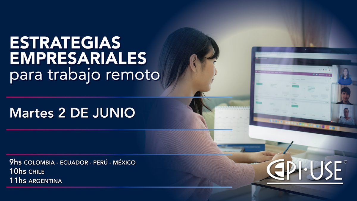 epiusechile's tweet photo. Únete a la sesión y podrás:
- Establecer actividades de seguimiento bajo desempeño continuo 
- Utilizar plataformas de e-learning 
- Medir el desempeño en línea 
- Ofrecer un lugar de colaboración virtual 
- Llevar control de los tiempos

Regístrate en: https://t.co/L1sS0OLSLK https://t.co/PZzaMxIhAA