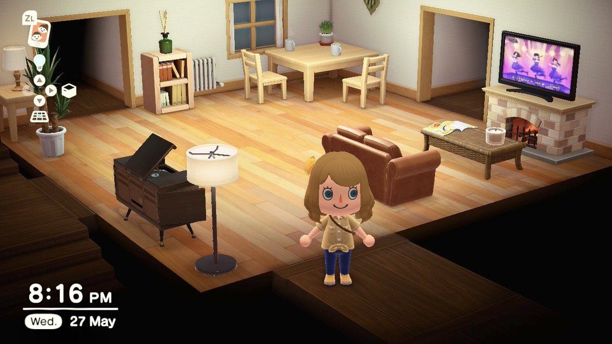AcnhNancy's tweet photo. #Acnh home tour 🏠 living room, bathroom, kitchen and my bedroom😌 still lots to add and change but in love with it so far☀️ #acnhinspo #ACNHisland https://t.co/UhIf8Ejz2H