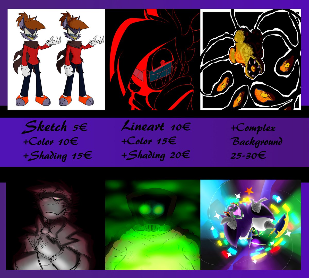 PyroKrypt's tweet image. Meem did her commision sheets! ...Again!
I'm more okay with this one so it'll probably stick
You can hit my DMs if interested, I think they'll be passively always open, but I'll tell you if I can do your offer or if I got hit with big stupid artblock