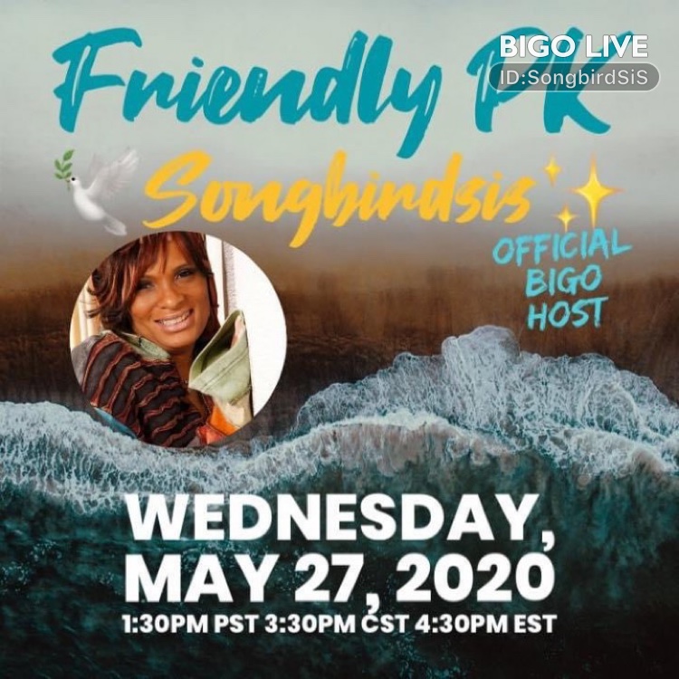 chrismartphoto's tweet photo. Come and see 🕊SᴏɴɢʙɪʀᴅSɪs✨'s LIVE in #BIGOLIVE: Friendly PK!  
https://t.co/q69w1eFWKz https://t.co/7smTDWq4cO