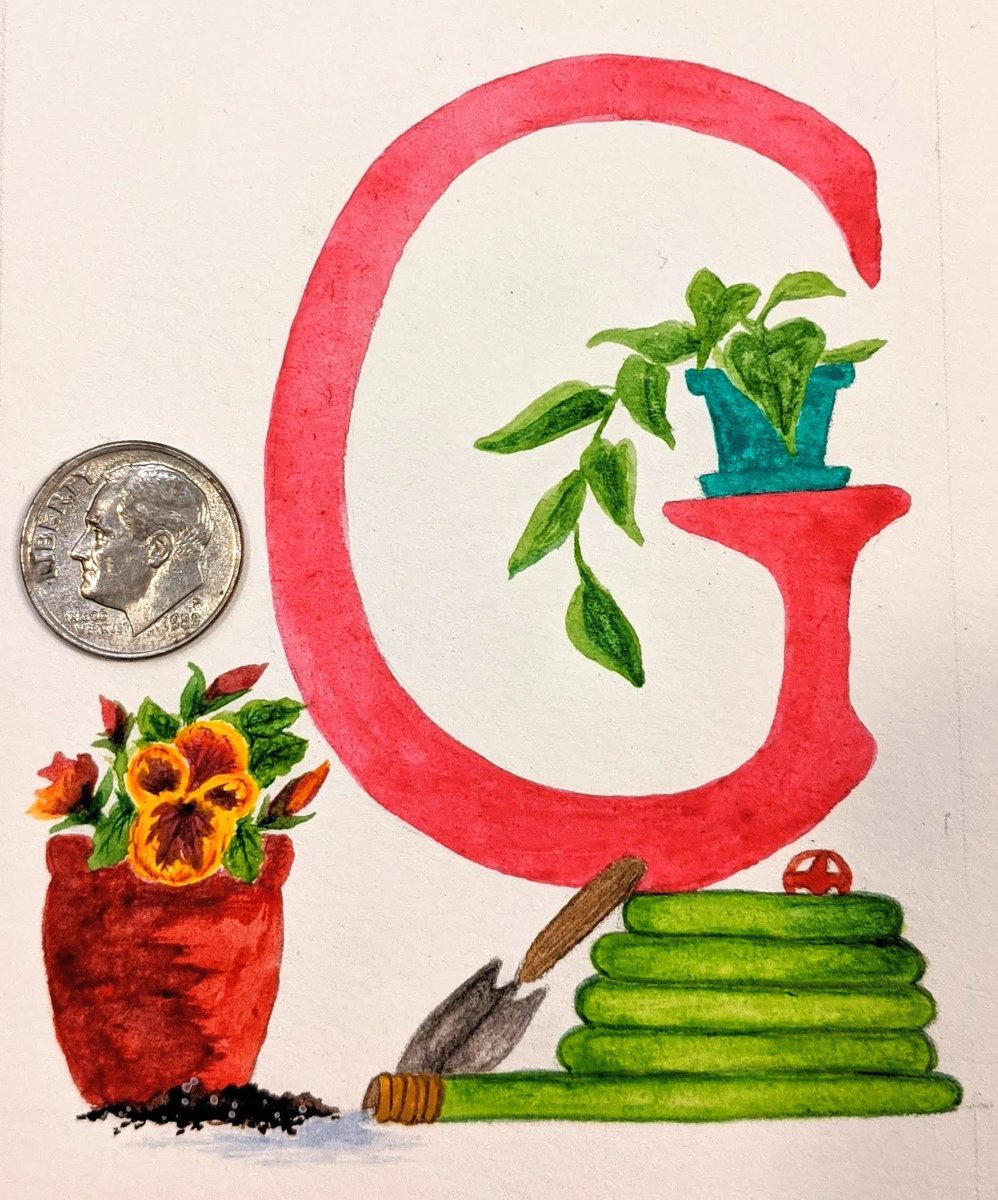 ArtwMrsK's tweet photo. Inspired by a gratitude-focused drawing prompt 🌱🌷❤️☀️✏️🖌 #GratitudeFocusedDrawingPrompt #gratitude #gardening #watercolor #pansies #illustration #illustratedalphabet #GisforGratitudeGarden 
https://t.co/pIOAUDy0fq https://t.co/jKMABP1oWK