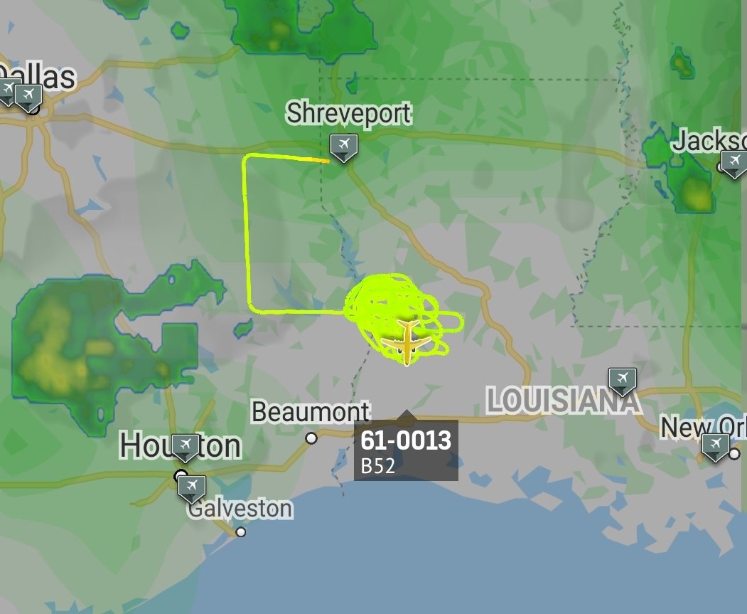 is_keelu's tweet photo. USAF
Boeing B-52H Stratofortress
Spotted over #Louisiana
61-0013 #AE58A3 https://t.co/a4l0l0vyoQ