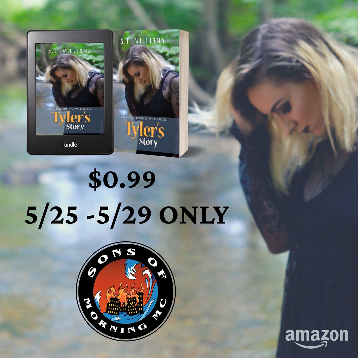STWilliamsBooks's tweet photo. Was Bean's heart broken before he ever met Candi? 
Find out where his story begins in Tyler's Story : Sons of Morning MC Book One

$0.99 This week only
https://t.co/YNsl21SY3a

#DarkRomance #LimitedTimeOnly #bookstagram #KindleUnlimited #SonsOfMorningMC https://t.co/s1D68JBlVv