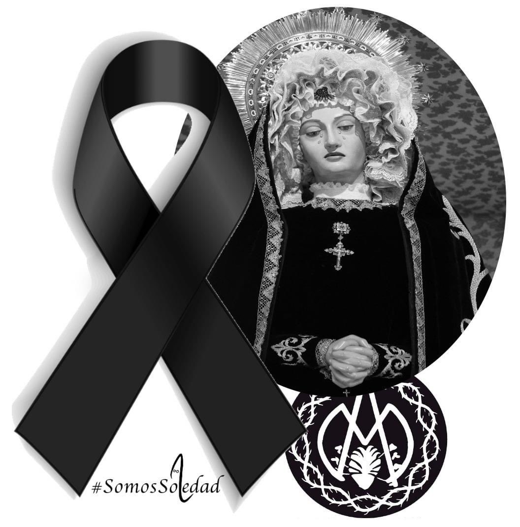 Nos unimos al luto nacional, nuestra imagen de portada lucirá un crespón negro en recuerdo de todas las pérdidas por la pandemia del Covid-19, nuestro más sentido pésame a todas las familias por sus pérdidas y que Ntra Sra de la Soledad les acoja y cuide. 
#SomosSoledad