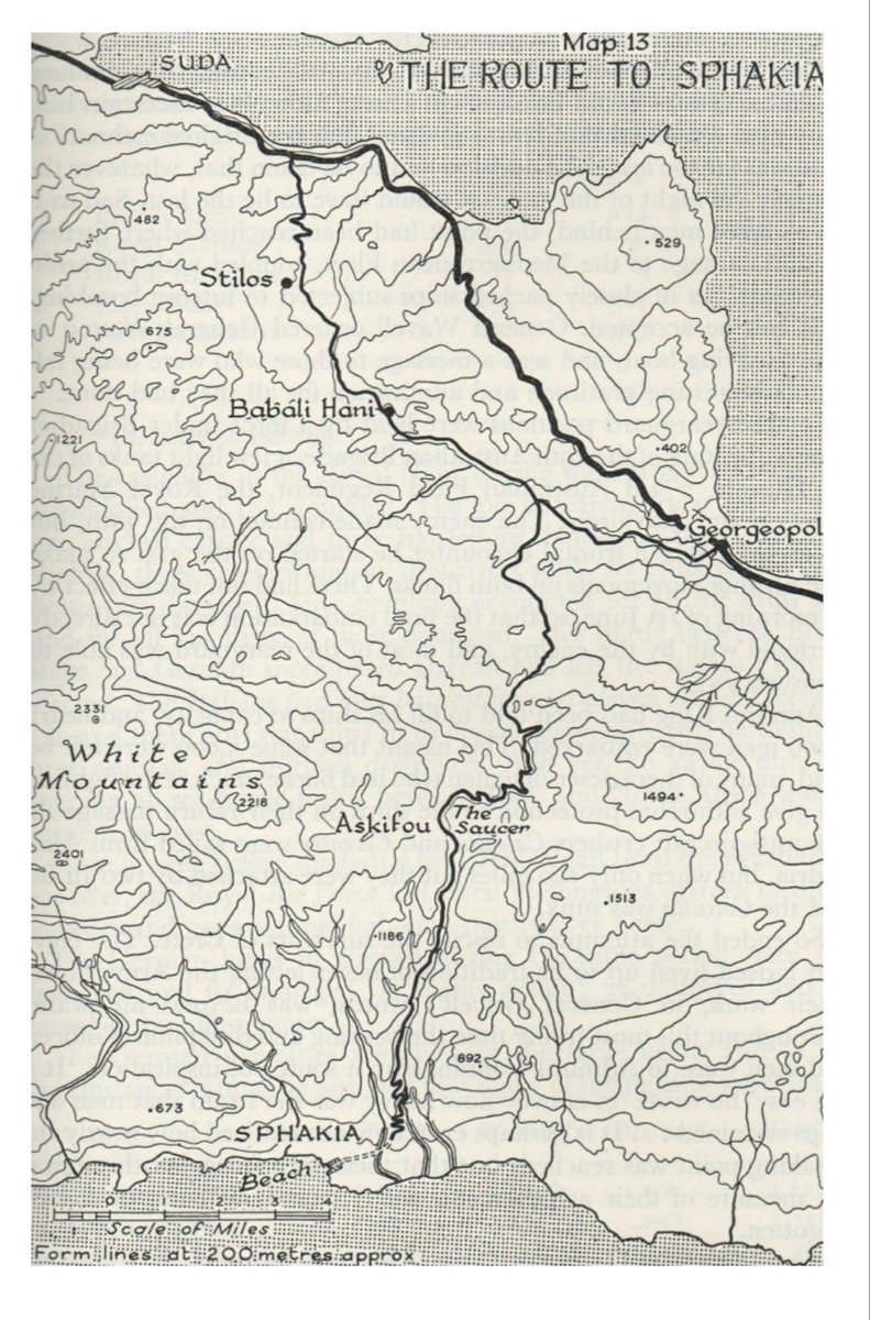 Laycock decided the best points to slow the German advance would be a ridge six miles from Suda and astride the road to Sphakia. At 0515 D Bn arrived at its destination deploying 3 Coys. 8/