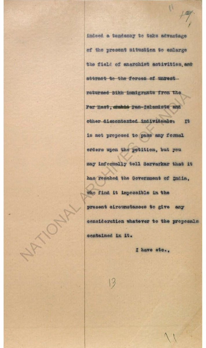 79. In his 1914 petition, he requested the government to let him volunteer for the British cause in the great war. British clearly mention that his petition is based on a false premise that sedition movement in India is dead and he simply wants to use the situation in his favor.