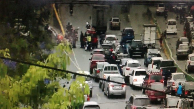 Motorista herido en percance vial