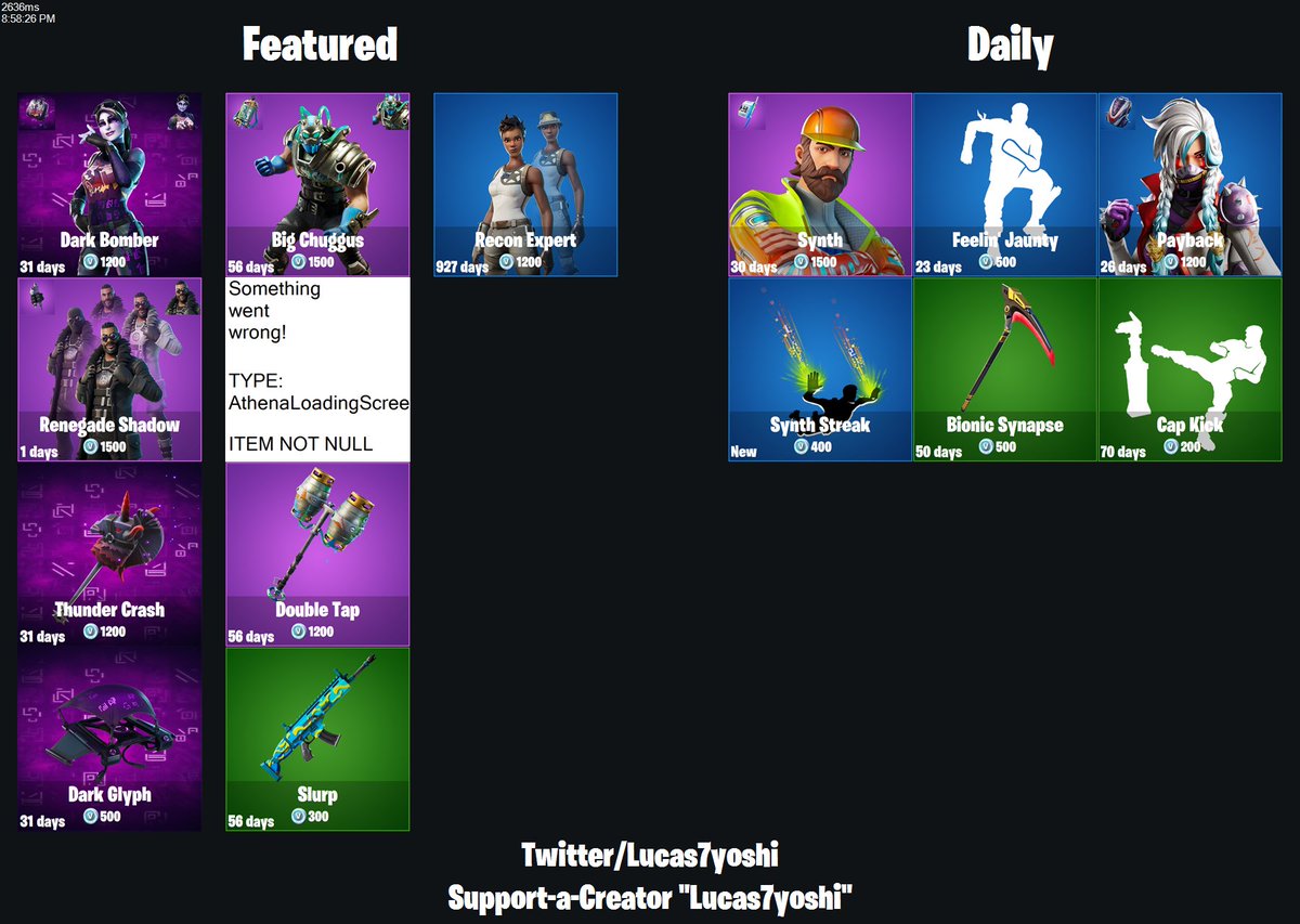 Lucas7yoshi Fortnite Leaks En Twitter 2020 05 27 Shop Want To Support Me Consider Using My Support A Creator Code Code Lucas7yoshi Ad Avg Last Seen 92 Days Min 0 Days Max 927 Days Https T Co Gmc4rghuo8 Fortnite Shop Leaks Wrong Fortnite Shop Leaks Wrong Lucas7yoshi Fortnite Leaks En Twitter 2020 05 27 Shop Want To Support Me Consider Using My Support A Creator Code Code Lucas7yoshi Ad Avg Last Seen 92 Days Min 0 Days Max 927 Days Https T Co Gmc4rghuo8