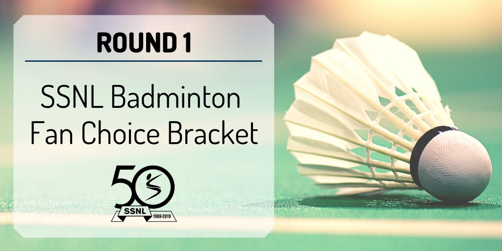 schoolsportsnl's tweet photo. Here we go, Round 1 of our final bracket of the year, the #SSNLBadminton Fan Choice Bracket!

Just to recap how you vote:
🏸 Click this tweet
🏸 Scroll down for polls
🏸 Find your team
🏸 Click the circle around said team
🏸 Remind all your people to vote https://t.co/g3cT5TpeWj