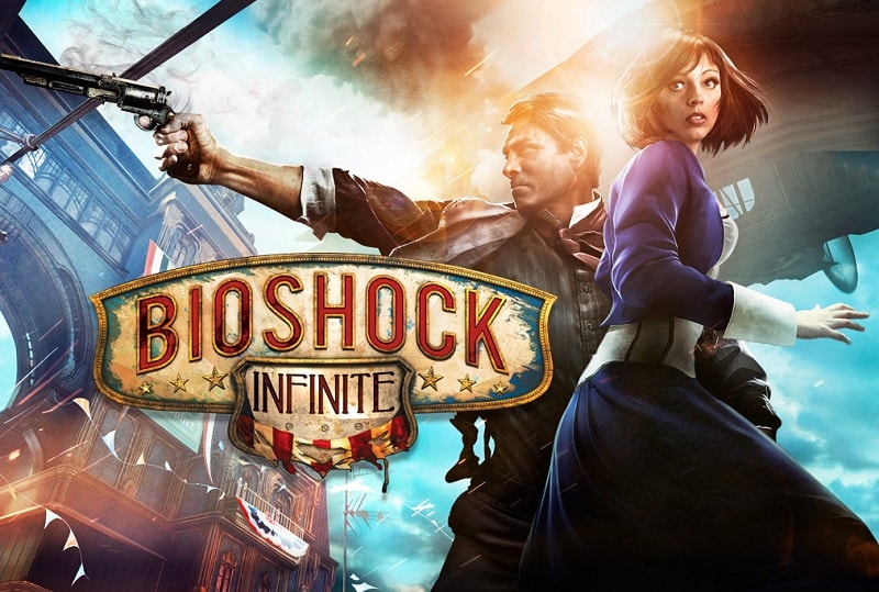 Day #1 BioShock Infinite Elite story telling, playing the game with a companion.