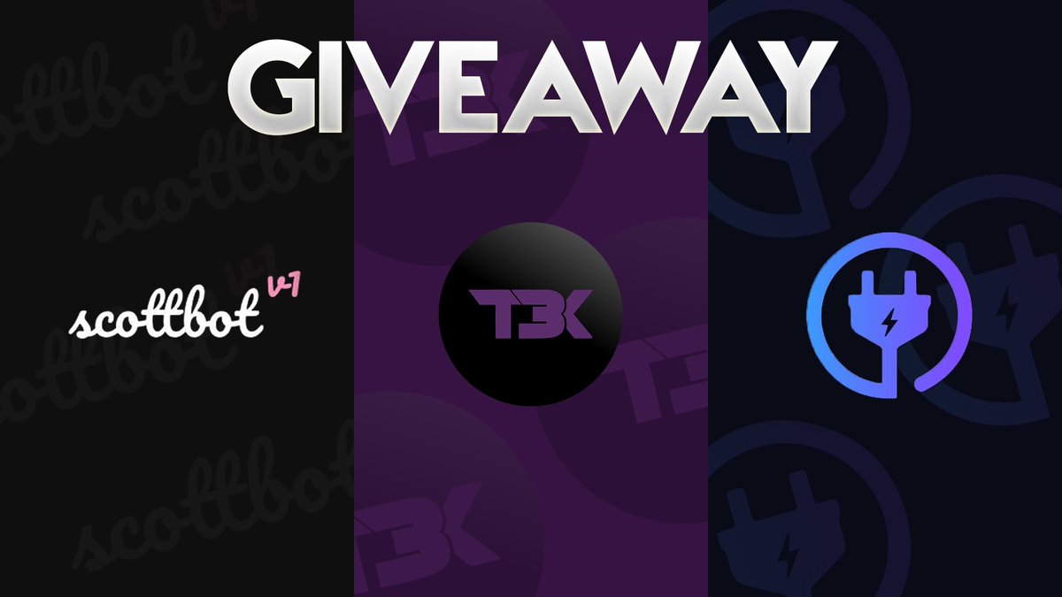 scottbotv1's tweet photo. Flash Giveaway! 🎉

Prize:
• 1x Scottbotv1 Renewal
• 1x @pluggedinn_ Renewal
• 1x @t3k_io Copy

To enter:
• Follow all accounts above
• RT this post

Ends in 1 hour! ⏰ https://t.co/KUzVYj4cij