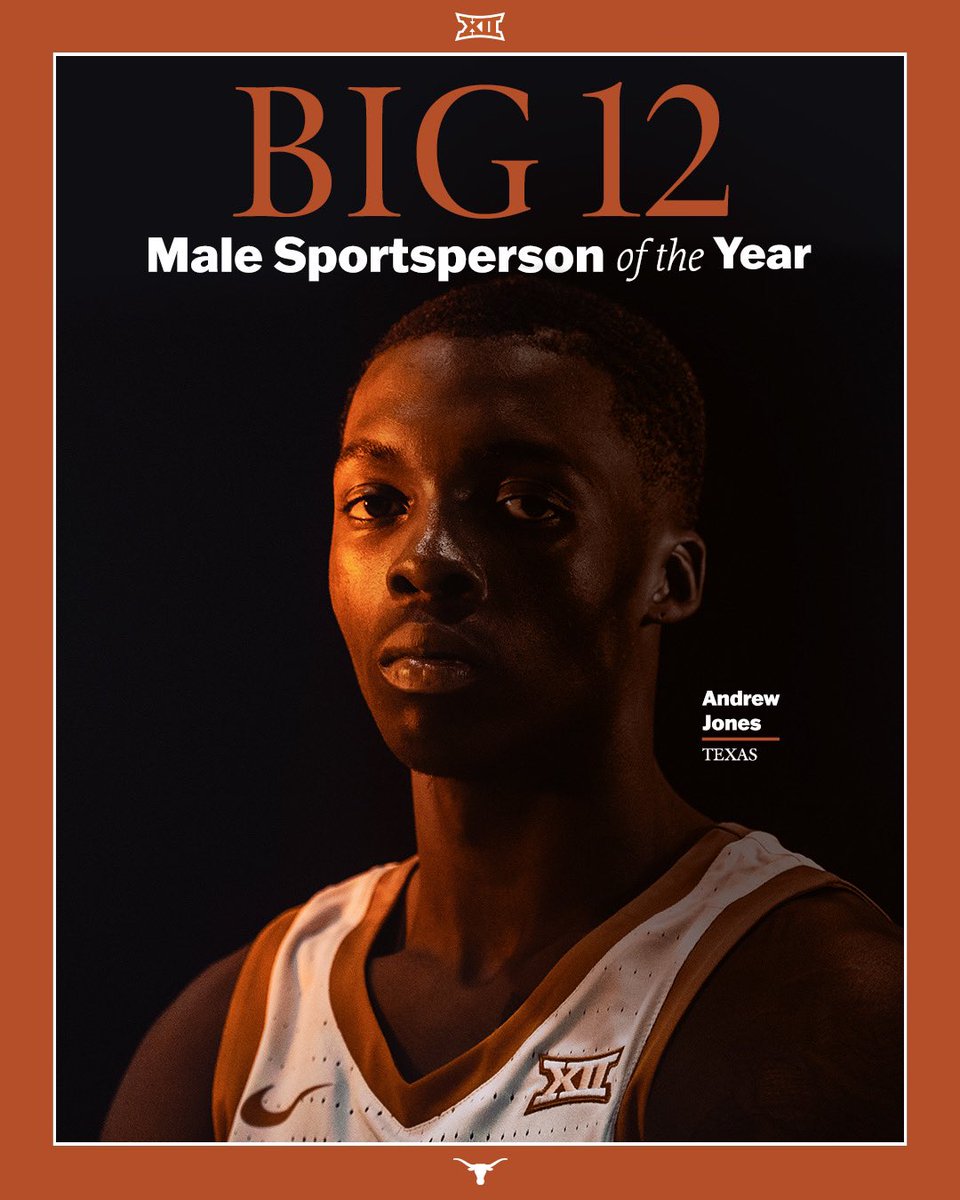 TexasLonghorns's tweet photo. Incredible story of perseverance and Texas Fight!

Congrats #AJ1, Big 12 Male Sportsperson of the Year!

#HookEm🤘 https://t.co/oMHCqX04OI