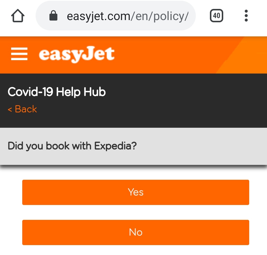 NalaKram89's tweet photo. So @easyJet send me to @ExpediaUK and @Expedia send me to @easyJet 

Really great job guys, well done.....

#Covid19UK #coronavirus @BBCTravelShow @MartinSLewis @MoneySavingExp https://t.co/btCOEKPNBR