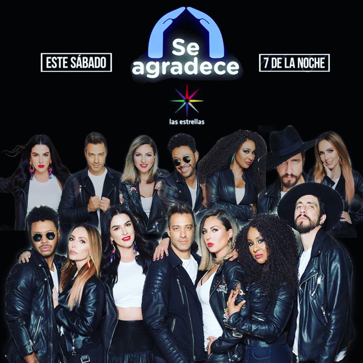¡Es momento de agradecer! 🙏❤ Éste sábado tenemos una cita con nuestros consentidos a las 19:00 hrs #ConLasEstrellas 📺🎶
.
.
#OV7 #MarianaOchoa #LidiaAvila #AriBorovoy #ErikaZaba #OscarSchwebel #MBaliaMarichal #KalimbaMarichal #OV7Team