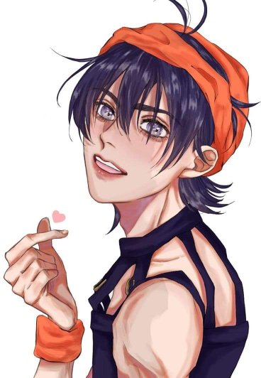 Revenons un peu au Japon avec Narancia de Jojo& #39;s Bizarre adventures part 5. Que faut il de plus que cette photo pour accepter de lui témoigner un maximum d& #39;amour ?