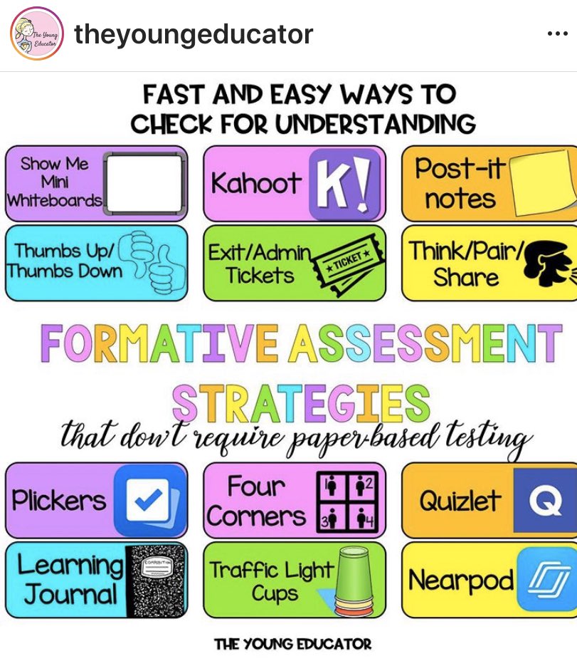 I’ve always somewhat struggled with different ways of assessment that still maintains engagement. I found this post from @theyoungeducator fantastic! #acuedu_p