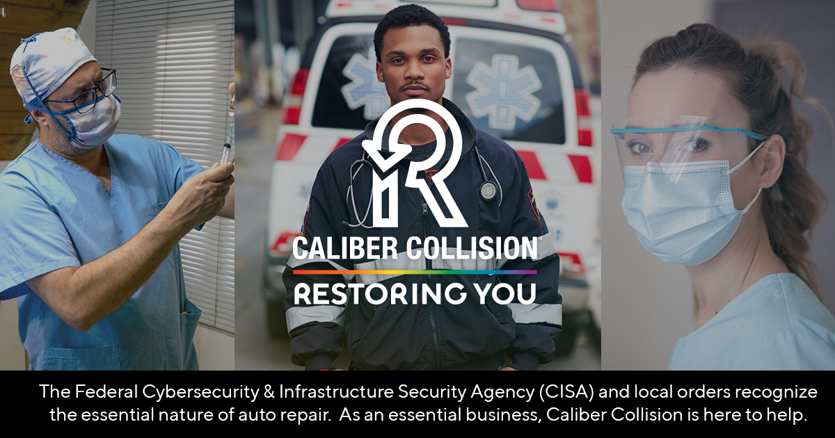 CaliberAutoBody's tweet photo. Medical workers &amp; first responders, we want to help you help others. Through 5/31/20, we’ll provide contactless vehicle pickup &amp; delivery AND if needed, we’ll pay up to $500 of your deductible. It’s our way of #RestoringYou. For details/terms &amp; conditions: https://t.co/4J3vWF6feK https://t.co/vHAzzd5D92
