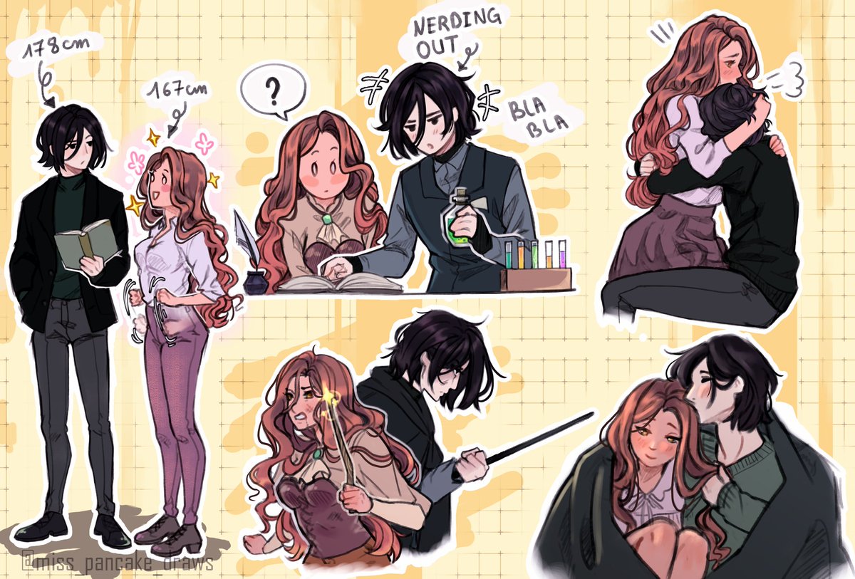 MissPancakeDraw's tweet photo. My idiot kids again ❤️ 
#hpau #ylno #severussnape https://t.co/0pT7ALPM6i