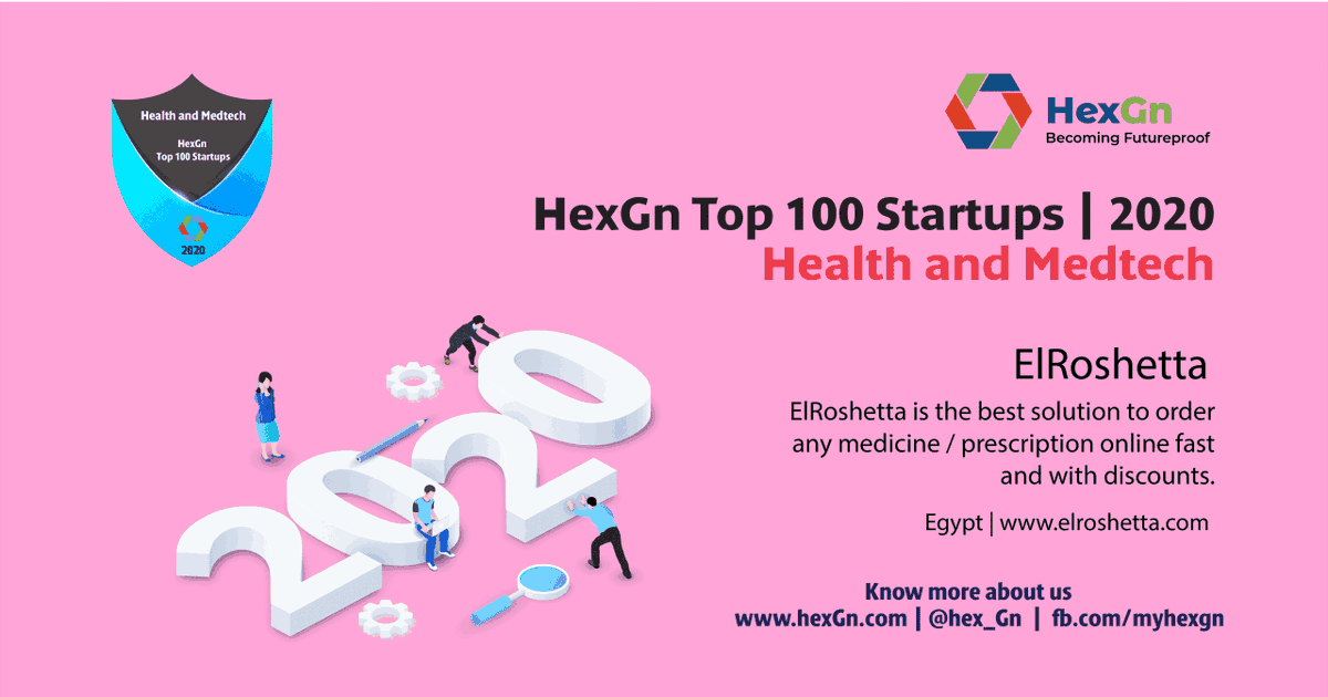 Hex_Gn's tweet photo. Congratulation to ElRoshetta from Egypt for making it to TOP 100 MedTech Startups List for 2020 by HexGn.  #TopStartups2020  #enterpreneurship  #startupidea #medicaltechnology #medtech #health #healthcare #healthtech #medtechstartup #HexGn https://t.co/98pVa07HOa