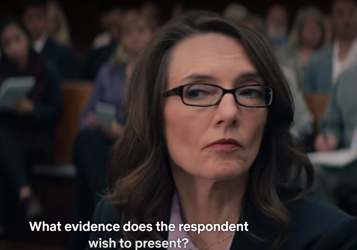 27/ The show passes on what could have been a tremendous opportunity to depict an actual asylum hearing and has the defense basically just say "idk, this all just happened too fast to put on a case so I'm just going to say some lawyer stuff"