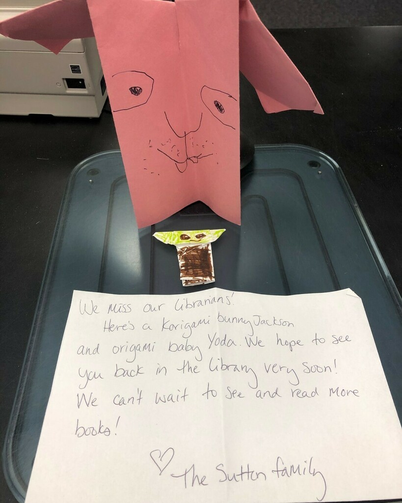 cobblibrary's tweet photo. Staff at #GrittersLibrary were tickled to find a special surprise in their book drop this afternoon! We're looking forward to seeing you again soon!
.
#loveyourlibrary #cobblibrary #cobbcountygovt https://t.co/kRe6k39FkP https://t.co/TmMS4SZdga
