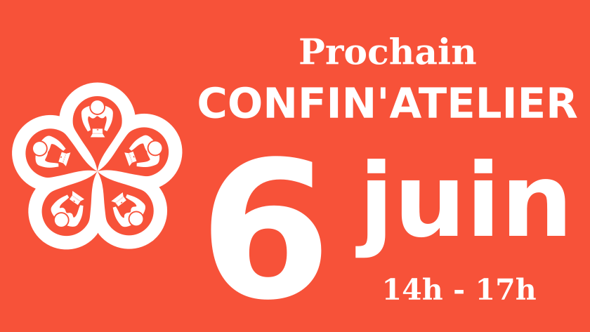 contribateliers's tweet photo. #teaser Le prochain Confin'atelier (Contribatelier en ligne) aura lieu le samedi 6 juin, de 14h à 17h.

Réservez votre après-midi pour venir contribuer au libre avec nous !

Annonce complète avec liste des pôles et lien de connexion à venir très bientôt ;-) https://t.co/hLQqHk4bLI