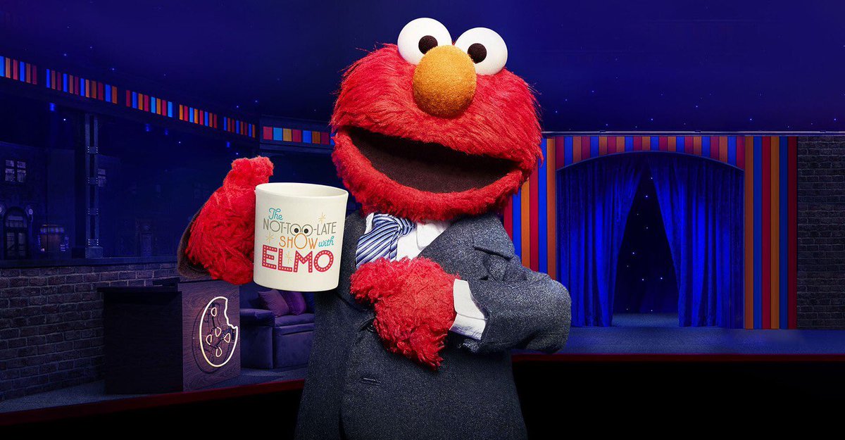 Happy premiere day @Elmo! His new talk show, The #NotTooLateShow, is now streaming on @HBOMax. Keep your eyes out on our socials to find out when our episode airs!