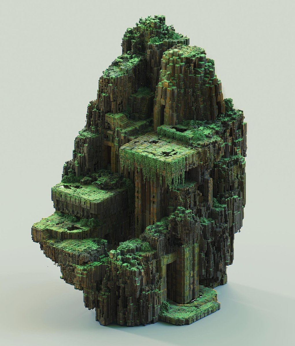 MadMaraca's tweet photo. “Lost Temple” 

Still not done with ruins and abandoned places! 😅
#voxel #voxelart #magicavoxel #gamedev https://t.co/CjPIn8VdYJ
