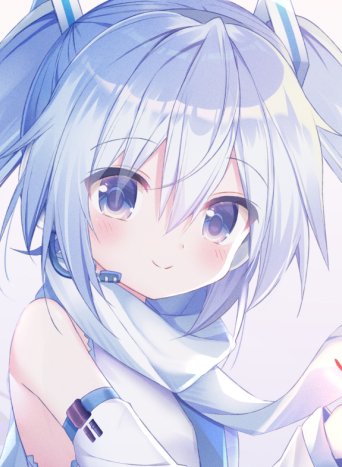 雪ミクをいそいそと描き進め中 