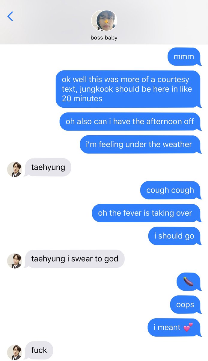 [namjin au] 41- he didn’t come to play with that emoji game