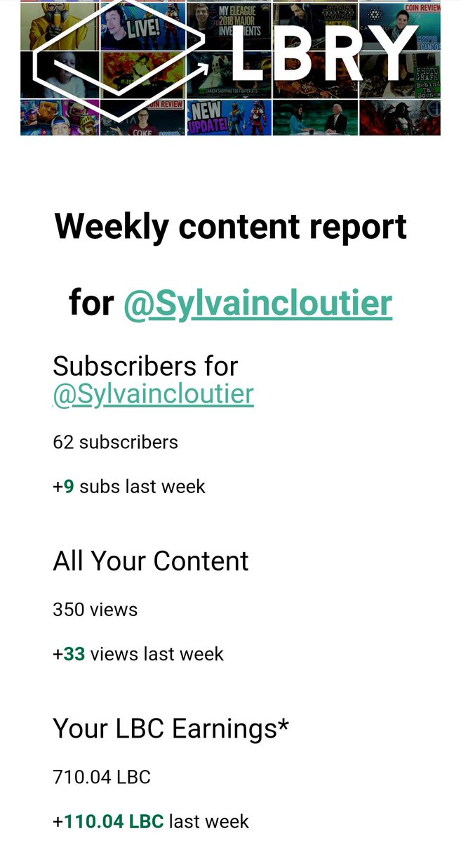 sylcloutier's tweet photo. I will take that! #LBRY #AccelerateYourLife https://t.co/BUug9lEWQ2