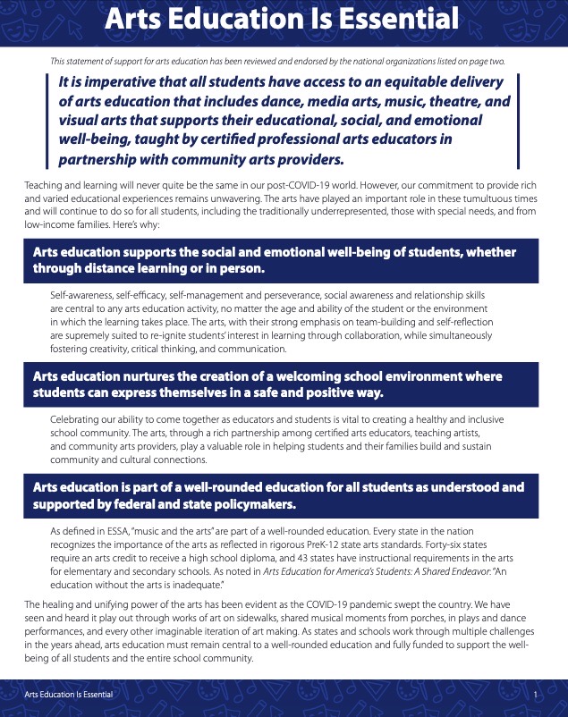 bit.ly/ArtsEdIsEssent… #ArtsEdIsEssential