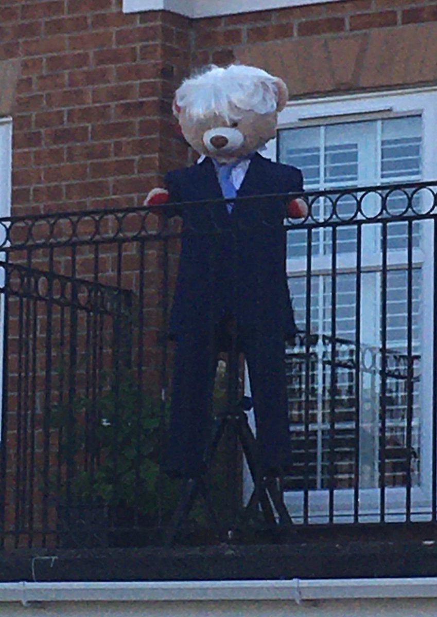 Boris (AKA Stanley Big Ted) addressing the nation during lockdown. #lockdownuk <a href="/BorisJohnson/">Boris Johnson</a> <a href="/NHSuk/">NHS</a> <a href="/LogFirepit/">Deluxe Log Fire Pit</a>